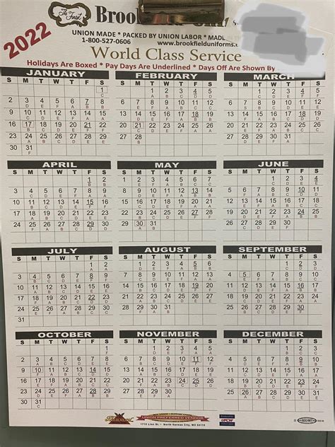 Usps Rotating Day Off Calendar 2022